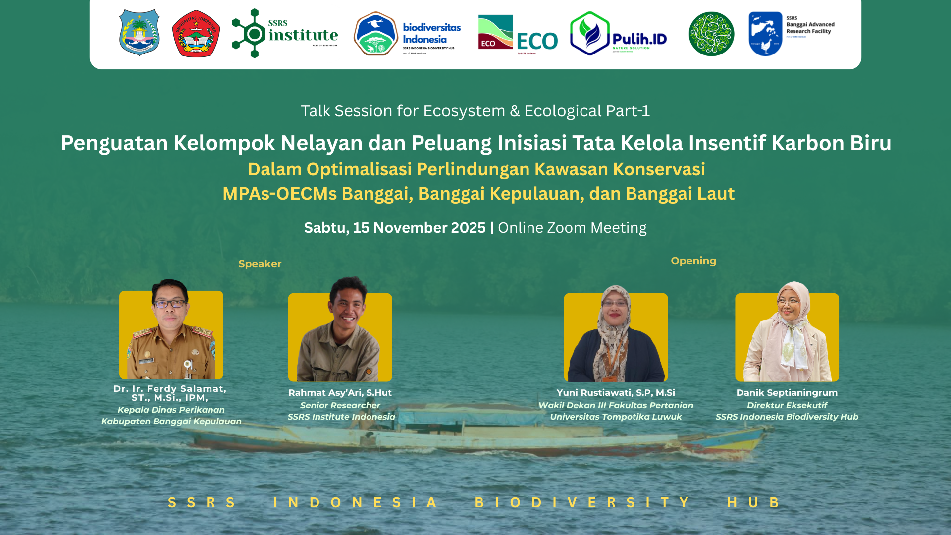SSRS Indonesia Biodiversity Hub Mengadakan Forum Diskusi Daerah Bersama Mitra Pemangku Kepentingan dan Universitas Lokal
